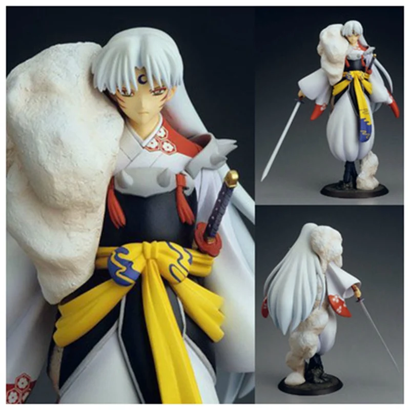 23 см мультфильм аниме Sesshoumaru Inuyasha фигурка Коллекционная ПВХ модель игрушки для мальчика