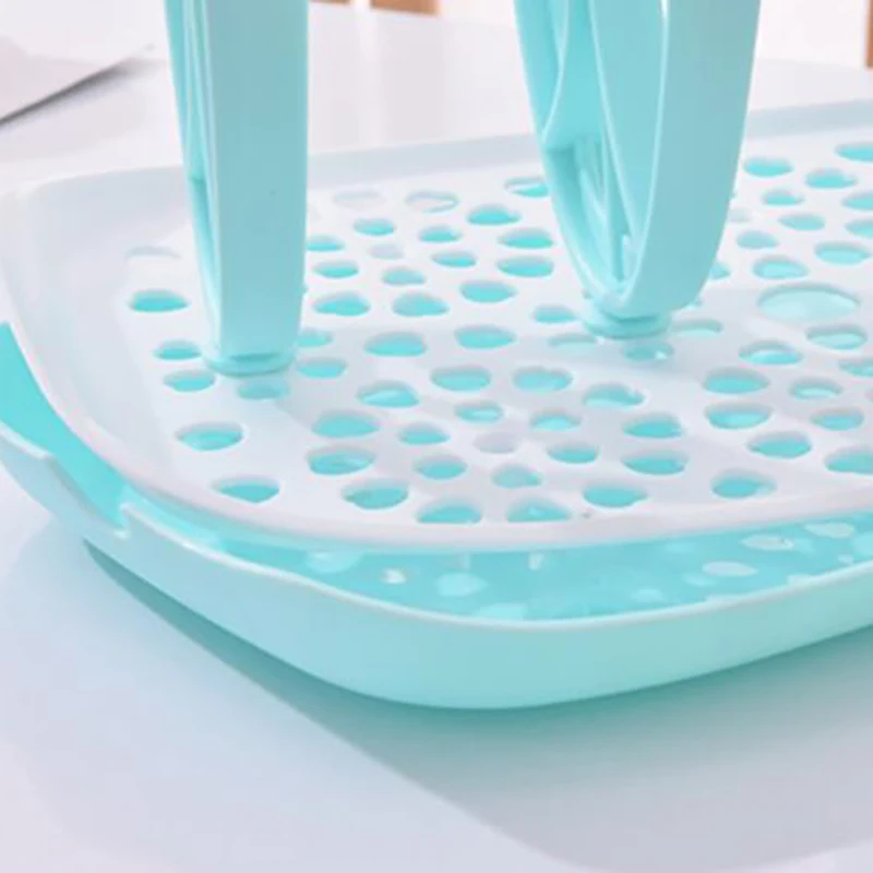 Baby Bottle Drying Rack Water Cup Holder Tree Shape Drying Rack Infant Cleaning Drainer Storage Dust cover Box YHZ002