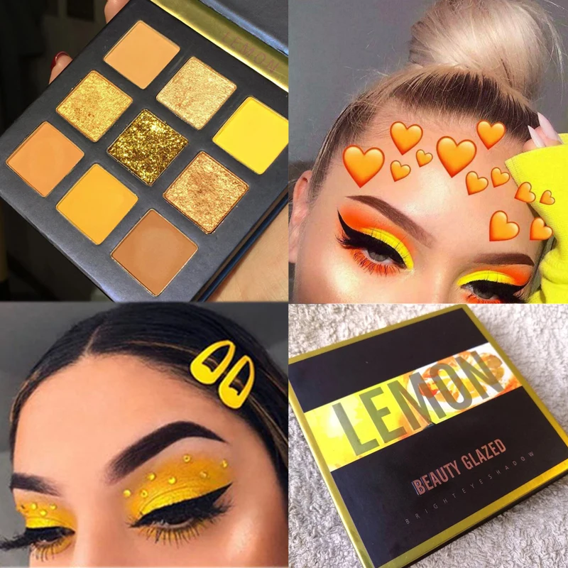 Beauty Glazed 9 оттенков тени для век Палитра Розовые фотоблестящие матовые палитра