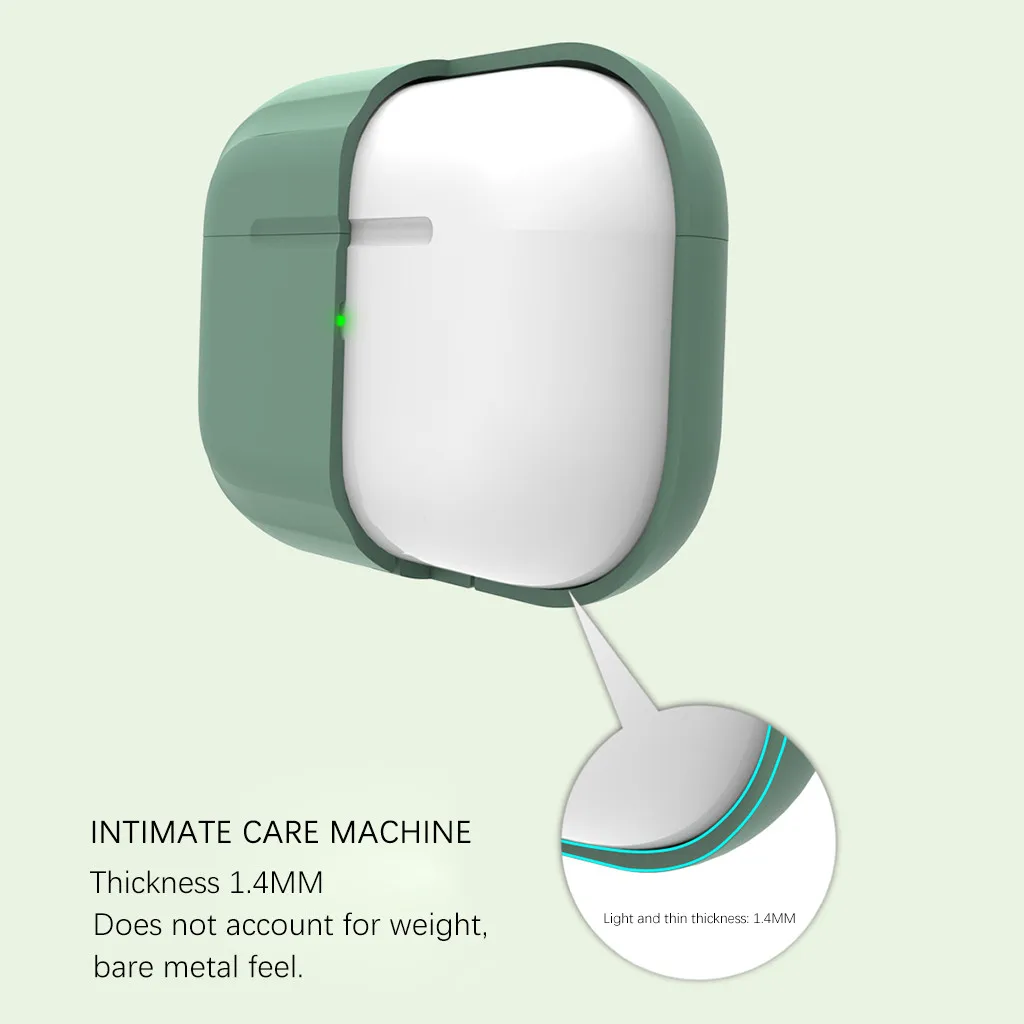 Жидкая Защитная силиконовая крышка чехол для AirPods Pro беспроводной зарядный чехол для наушников Защитные чехлы для наушников