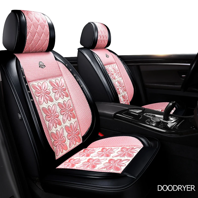 DOODRYER flax car seat covers For kia sportage rio stinger niro carens