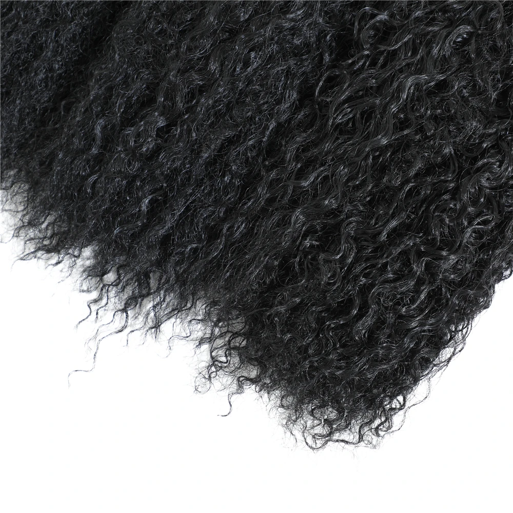 Вьющиеся волосы, волнистые пряди, натуральные волосы 1B, 8 пряди, цена за упаковку, 16 дюймов, синтетические кудрявые вьющиеся волосы