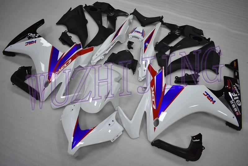 Обтекатели CBR 500 RR 13 Пластик Обтекатели для Honda CBR500R Белый обтекатель Наборы CBR500R 2013 - Цвет: INJECTION mold