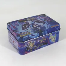 Takara Tomy 42 шт Покемон карты для детей игральные карты Коллекция игрушек металлические коробки VIP золотые карты