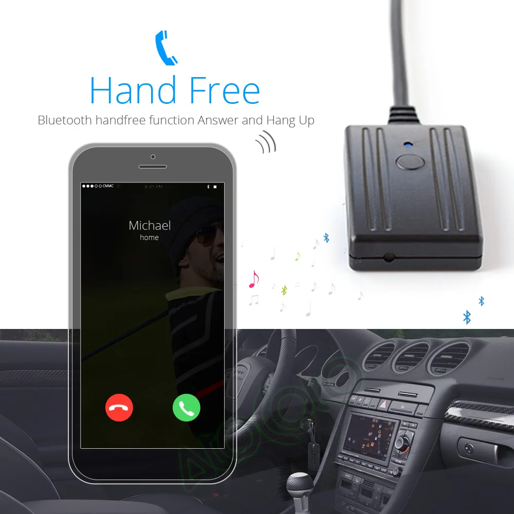 Bluetooth 5 0 автомобильный комплект для телефонных звонков и громкой связи Audi RNS E