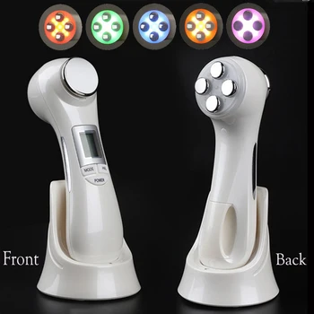 

6in1 EMS Face Mesotherapy Electroporation RF Radio Frequency Facial LED Photon Skin Care Device Face Tighten Beauty Machine