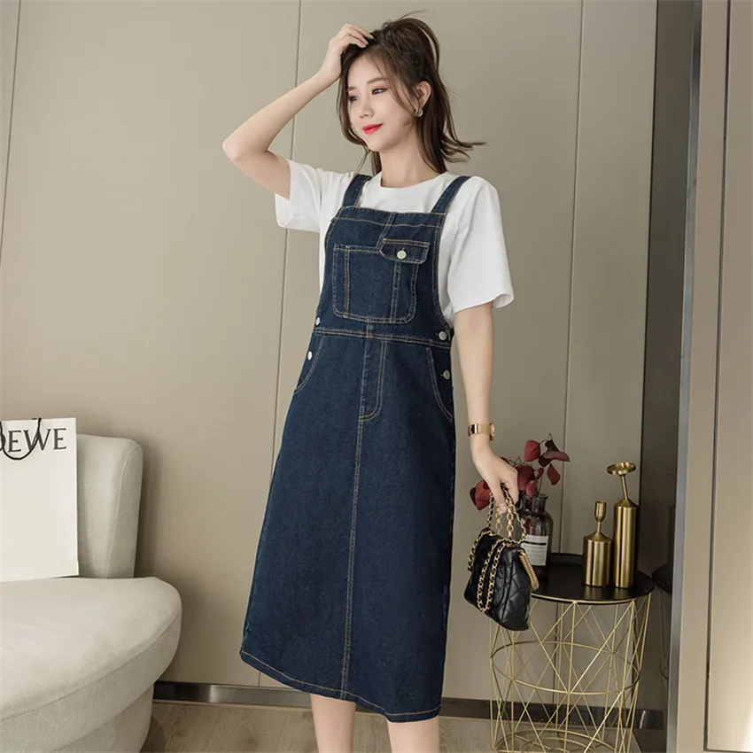 New Korean Fashion Denim Sundress 