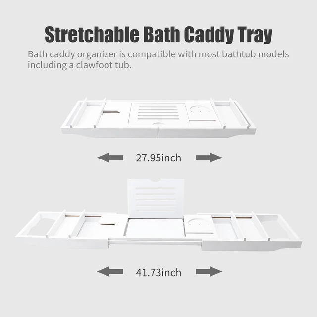 Bathtub Caddy Tray Basket Retractable Multifunction Bathroom Storage  Bracket Drain Shelf Rack Bath Toys Organizer For Bathroom - AliExpress