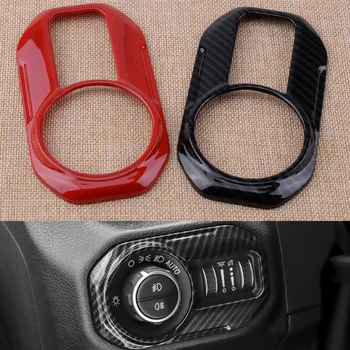 

Car Interior Covers Head Light Headlight Switch Button Decor Cover Trim For Jeep Wrangler JL 2018 Auto Car Accessories