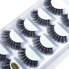 QDLJD норки накладные ресницы крест-накрест длинные толстые мягкие Поддельные ресницы, для глаз макияж инструменты Сделано в Китае