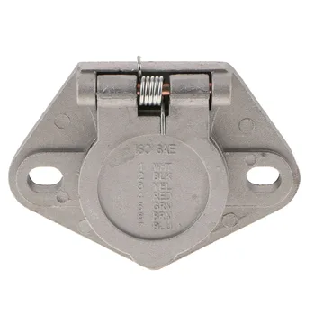 

7 Pole Round Pin Die Cast Heavy Duty Plug &Socket RV Connector Transfer Signal Receptacle