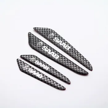 

4PCS Car styling Carbon fiber tape Door Side Edge Protective Sticker For SAAB 9-3 93 9-5 9 3 9000 9 5