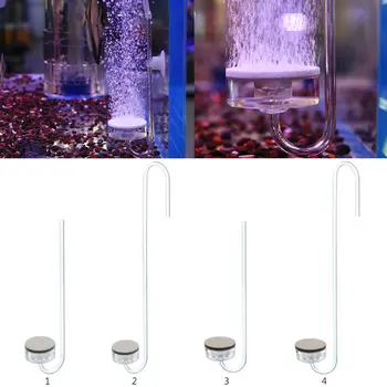 

Aquarium Co2 Bubble Diffuser Air Bubble Disk Atomizer Arcylic Tube with Suction
