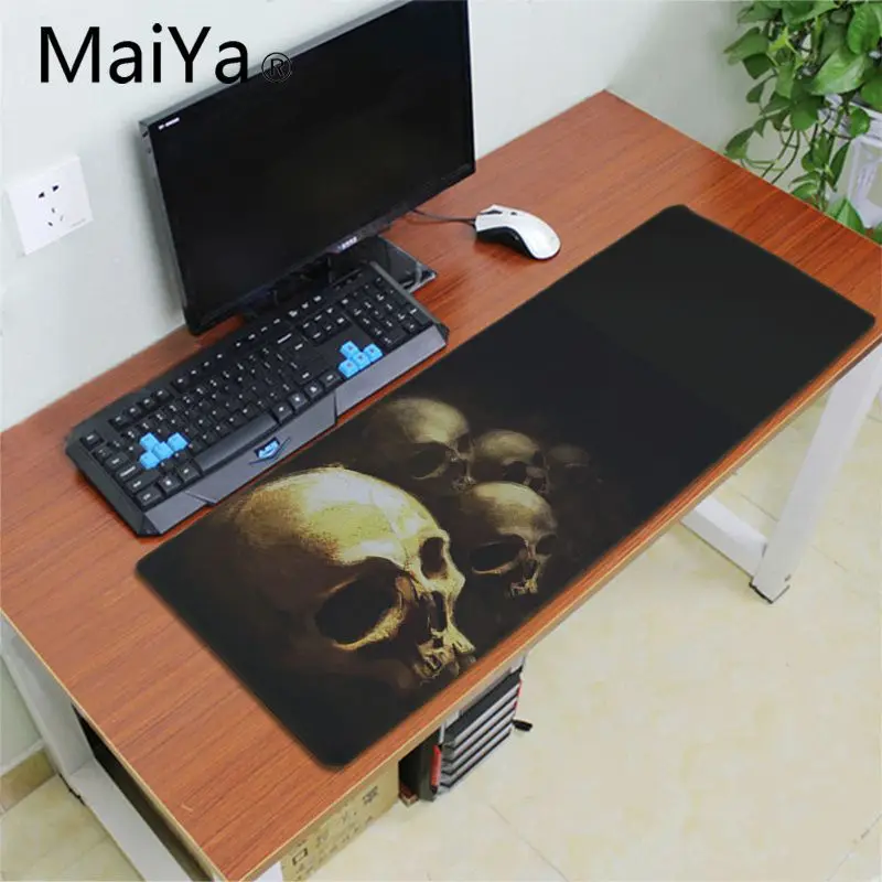 Lock Edge 30x80cm MaiYa Skull винтажный стильный красивый коврик для мышки в стиле аниме скорость/контроль версия большой игровой коврик для мышки с Аниме Коврик для мыши - Цвет: Lock Edge 30x80cm