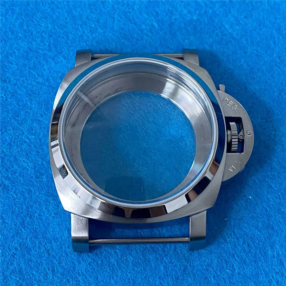 

44mm Stainless Steel Watch Case for ETA 6497/6498 Watch Shell Cover for ST3600/ST3620 Series Manual Winding Mechanical Movement