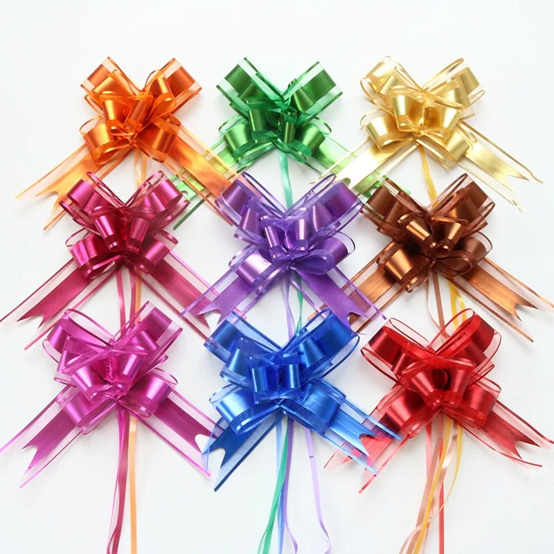 30mm Pull Bows Easy Make Wedding Car Gift Wrap Party Florist Poly Ribbon 