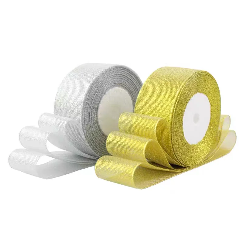 

25 Yards Christmas Ribbon glitter ribbon Ribbon Gift Packaging Christmas Decoration Handmade DIY 3/6/10/12/15/20/25/30/40/50mm