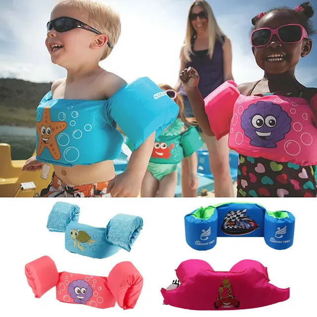 Details about  / Swimming Baby Kids Arm Ring Life Vest Floats Foam Safety Life Jacket Sleeves