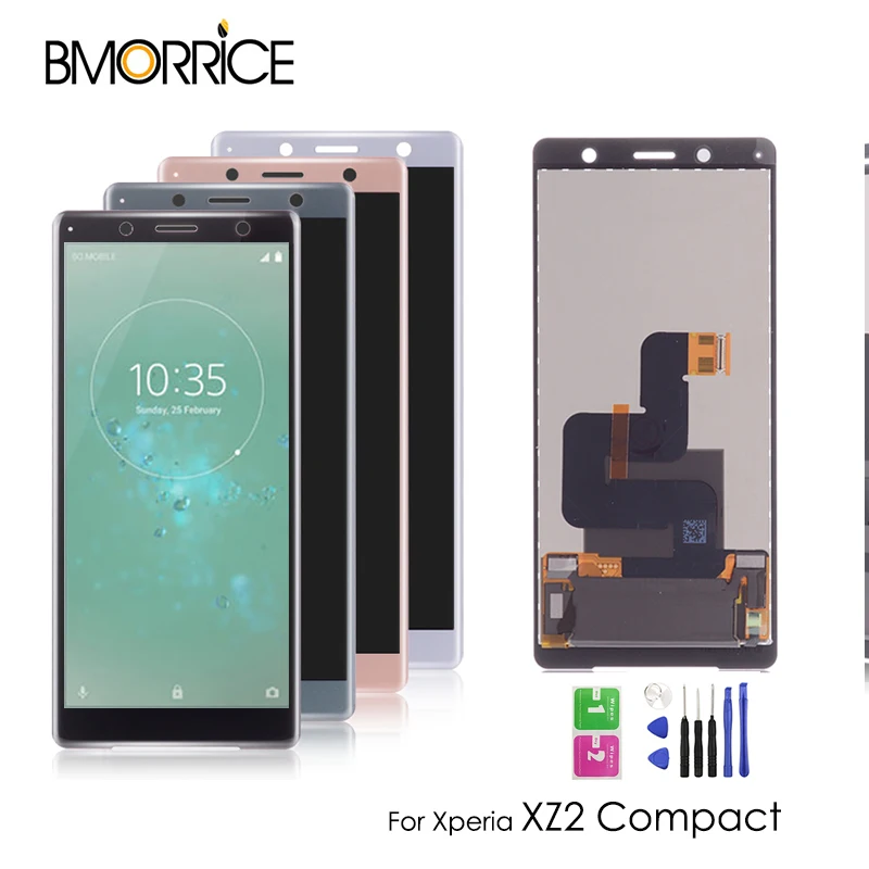 ЖК дисплей для sony Xperia XZ2 Compact Mini сенсорный экран дигитайзер стекло сеньор полная