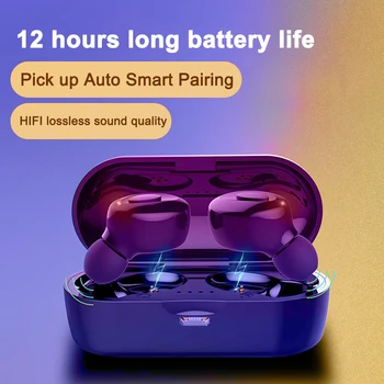 

TWS Bluetooth headset binaural call comes with a charging compartment 5.0 sports and fitness in-ear earplugs