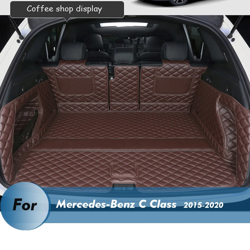 Leather Car Trunk Mat For Mercedesbenz C Class 20152020 Extended