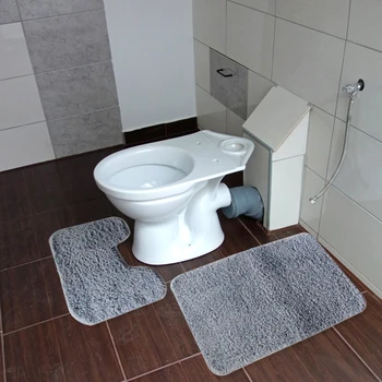 

2Pcs Non Slip Bathroom Mat Cover Toilet Lid Pad Shower Floor Carpet Shower Rug for Home Kitchen Hot Sale Carpet Ornament