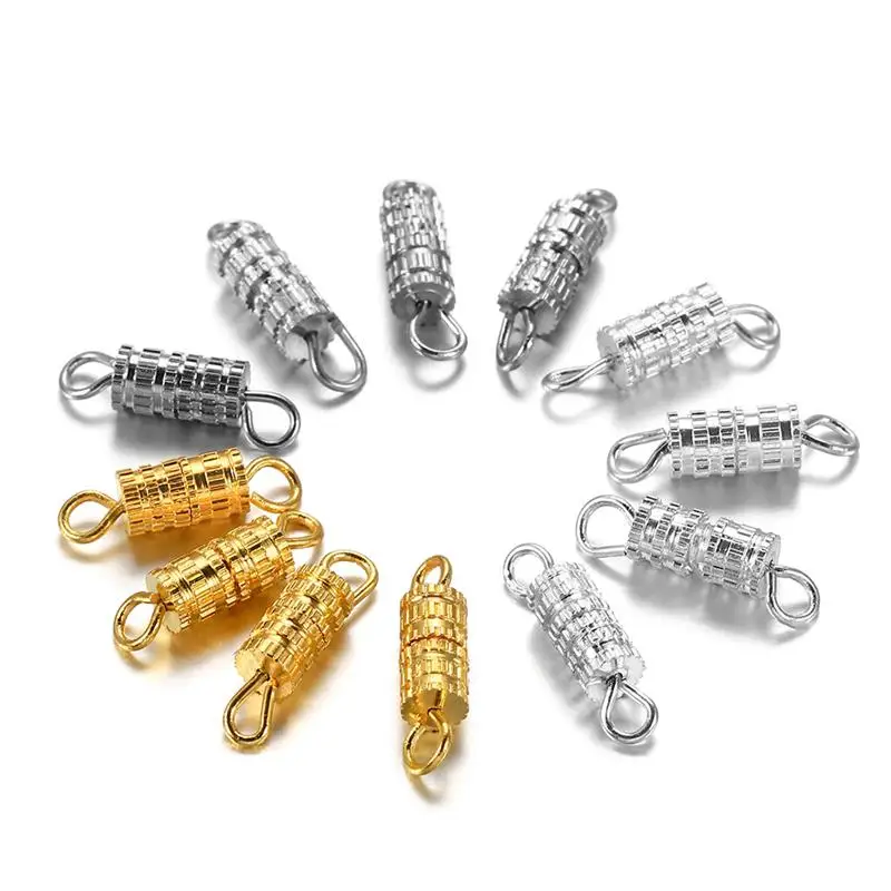 10pcs Round Magnetic Clasps for Bracelet Necklace Making Fasteners Clasp Buckle Jewelry Connector Findings Accessories | Украшения и