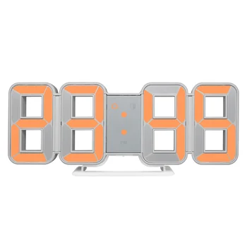 

Wall Clock 3D LED Large Time Calendar Temperature Desk Table Morden Design Digital Watch Auto Backlight Home Decor Alarm Clocks