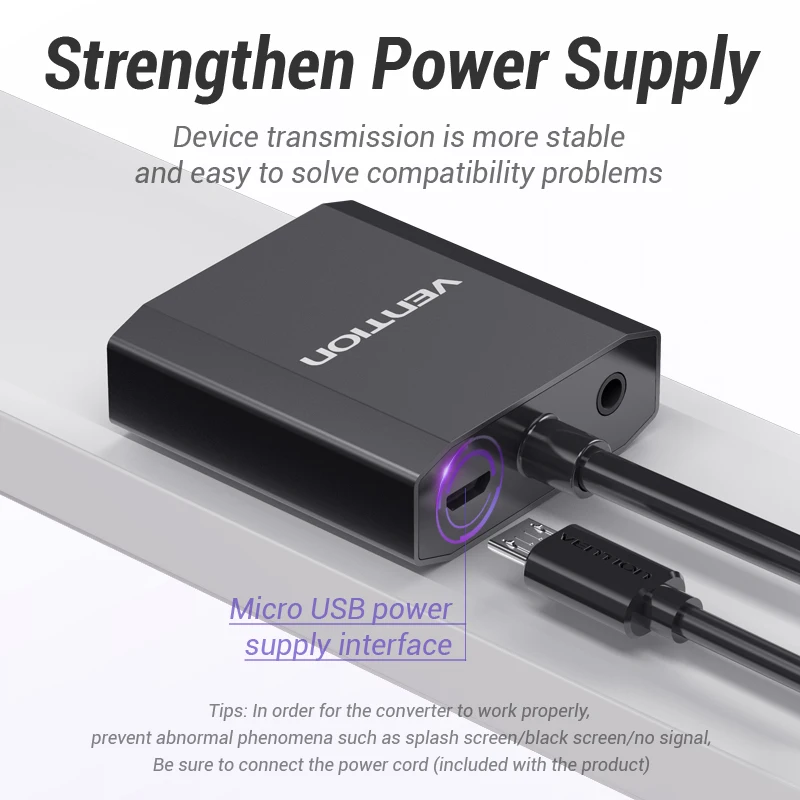 Vention Ʈ HDTV Ϳ VGA-HDMI ȯ,  VGA HDMI  Ƴα , -, 1080P