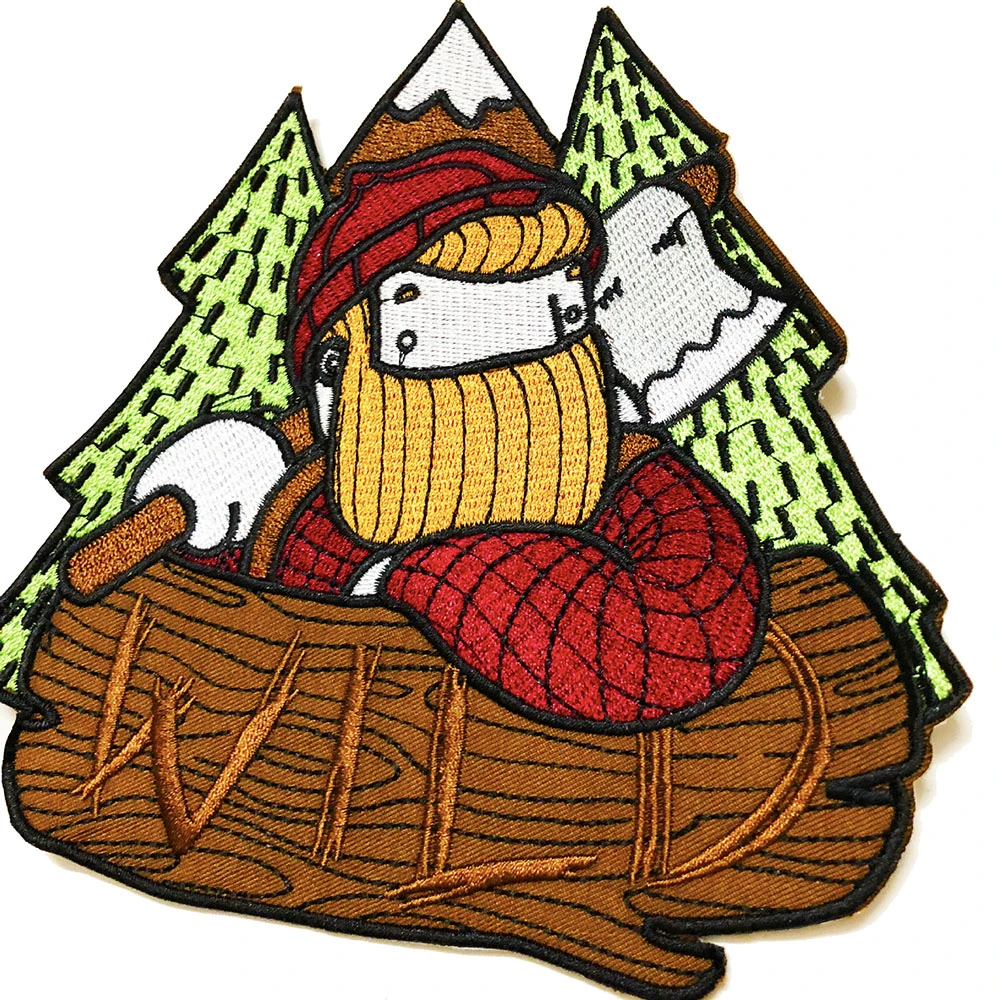 PGY 1 шт. изысканный Lumberjack вышитые нашивки для одежды шапки значки DIY аппликации одежда гладить на наклейки