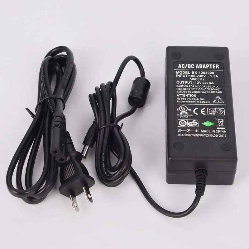 Адаптер питания DC12V 4A Профессиональный для CCTV камеры безопасности US/EU/UK/AU Plug