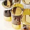 Household Glass Sealed Jars with Cover Transparent Kitchen Storage Tank Moisture-proof Food Storage Tank European Glass Jar 3