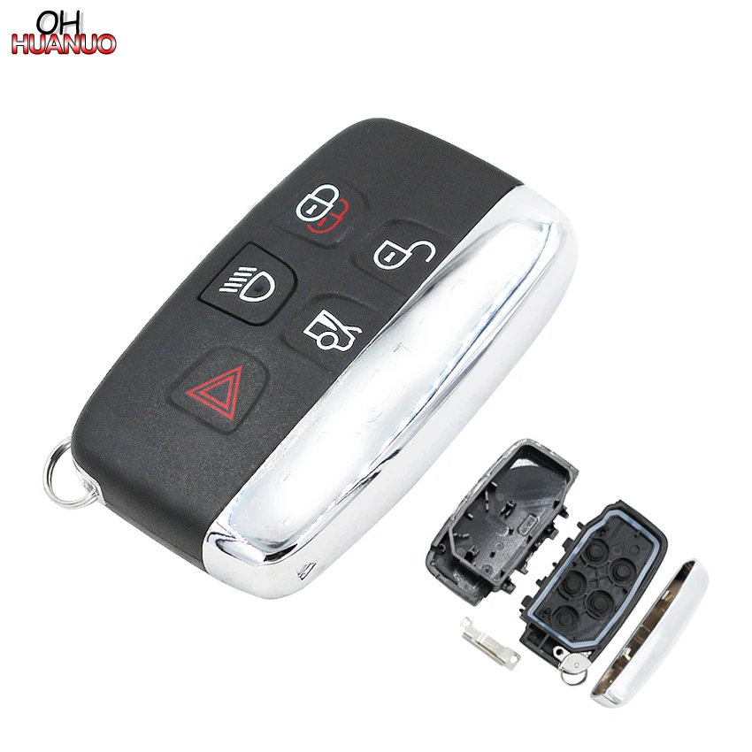4 + 1 кнопки дистанционного ключа оболочки чехол Fob 5 Кнопка для-Land Rover Range Sport LR4 со