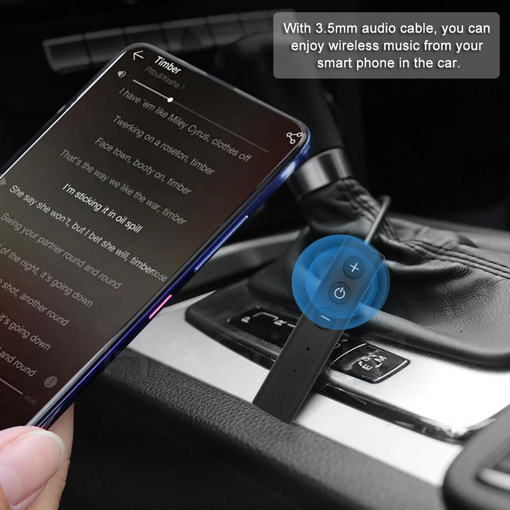 ZF-350 беспроводной Bluetooth приемник BT 5,0 аудио адаптер Hands-free автомобильный комплект с микрофон Aux Выход для динамика стерео домашняя аудиосистема