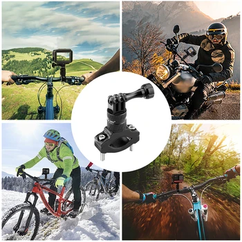 

Aluminum Clip Bracket Bicycle Motorcycle Handlebar Mount Holder Clamp for Gopro Hero 5 6 7 8 Camera for Osmo Action
