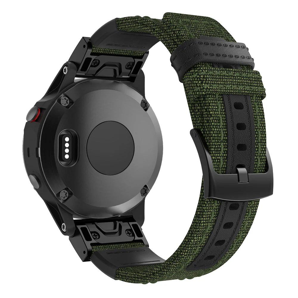 22 мм быстро подходит для Garmin Fenix 6 5 Plus forerunner 935 945 Смарт часы замена Браслет нейлон кожаный ремешок для спортивных часов человек