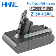 4800 мА/ч, 21,6 V 4.8Ah Li-Ion Батарея для Dyson V6 DC58 DC59 DC61 DC62 DC74 SV09 SV07 SV03 965874-02 пылесос Батарея