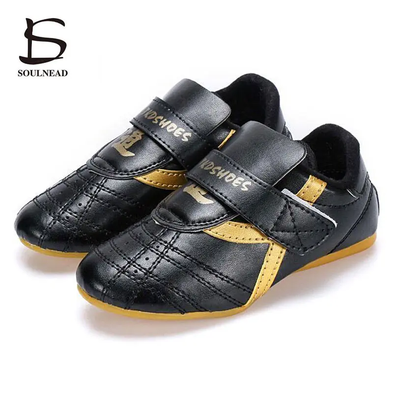 

Black Taekwondo Shoes Men Gym Sneakers Adult Child Martial Arts Taichi Kung Fu Shoes Soft Sole wushu Wrestling Training Shoes
