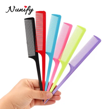 

1Pcs/Lot Fine Teeth Hair Brush Comb Detangling Plastic Rat Tail Comb Hair Dressing Combs For Salon Hair Style Tools Cutting Comb