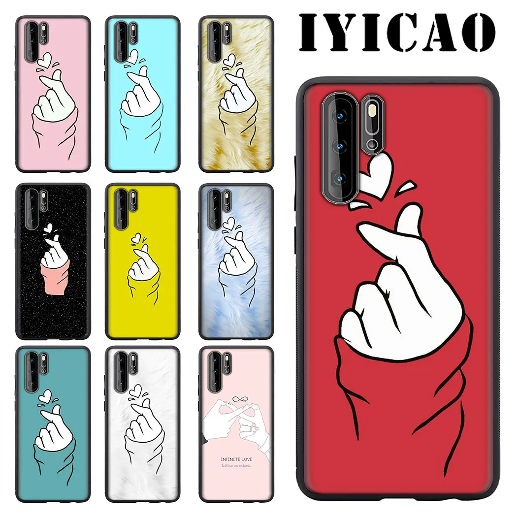 IYICAO палец чем сердце мягкая для huawei P8 P9 P20 P10 P30 Lite 2015 2016 2017 2018 2019 Pro P Smart Z |
