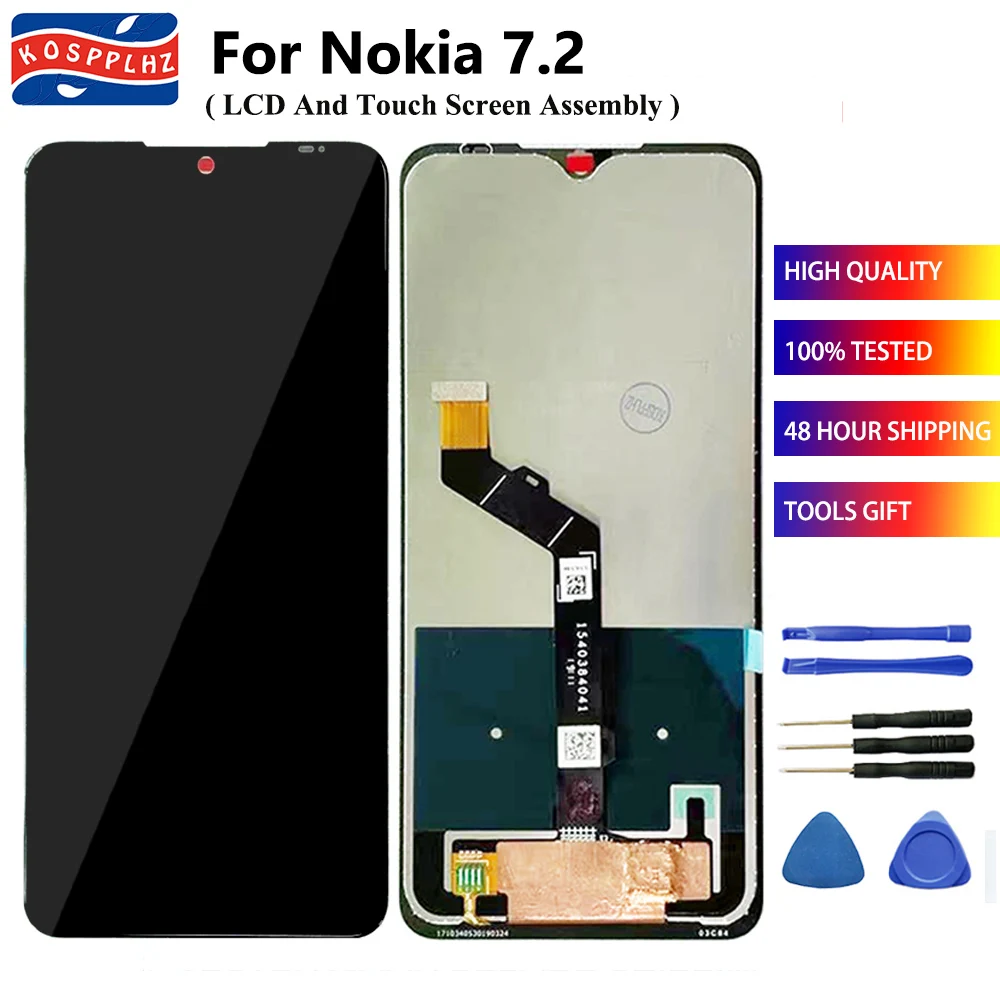 ЖК-дисплей KOSPPLHZ для NOKIA 6 3 + сенсорный экран в сборе 7 2 дюйма 1181 TA-1196 TA- передний