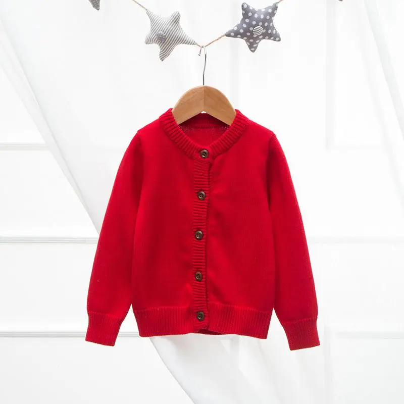 Toddler Girl Cardigan Sweater Wooden Button Cardigan for Girls,18M-6T