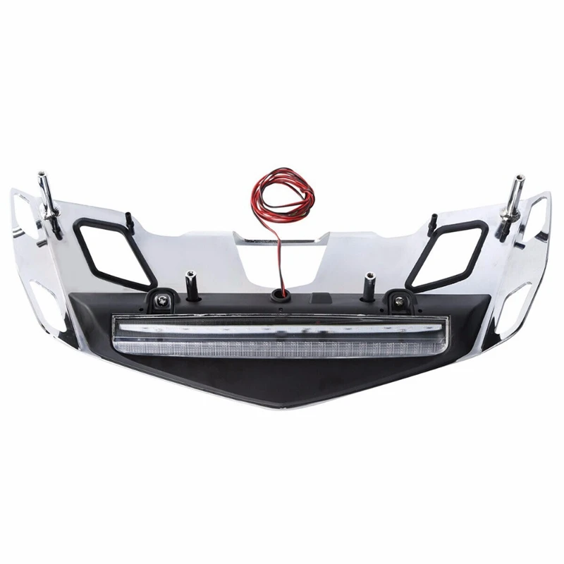Багажник мотоцикла, багажная стойка, светодиодный светильник, лампа тормоза для Honda Goldwing GL1800- GL1800B GL1800D - Цвет: Black