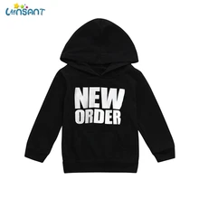 LONSANT/весенне-осенняя одежда для малышей; хлопковые толстовки с капюшоном для отдыха для маленьких мальчиков и девочек; блузка с надписью для младенцев; толстовки; топы; N30