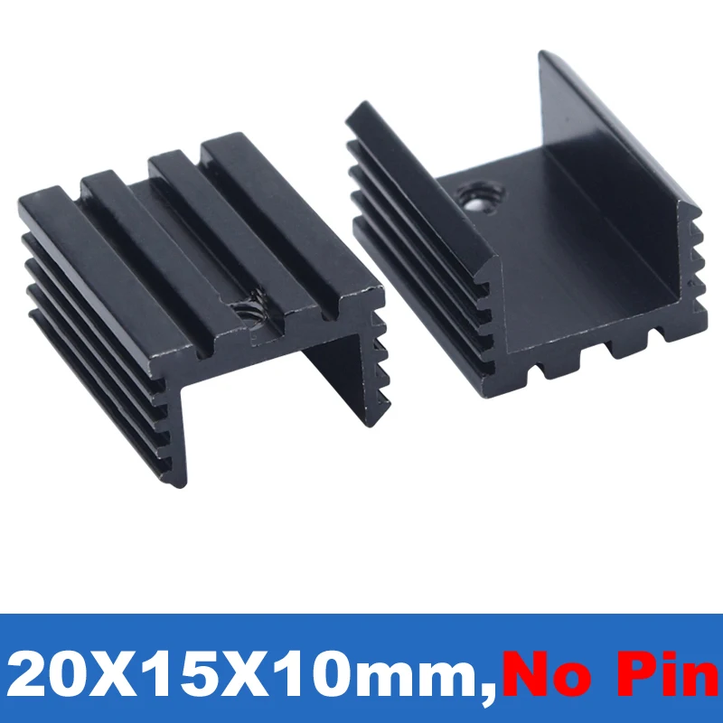 28*28*11mm Anodized Aluminium Heat Sink For Power Transistor/TO-126/TO-220/CPU 