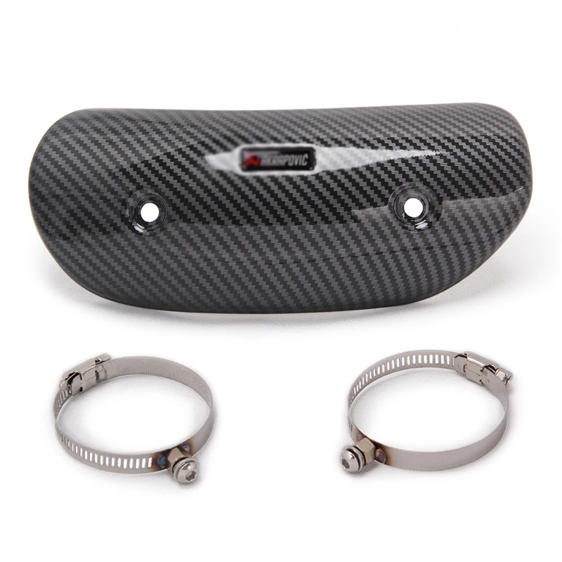 Мотоцикл выхлопной Yoshimura Akrapovic GP тепловой щит крышка из углеродного волокна анти-обжигающий протектор для XMAX300 TMAX530 Z900 MT07 - Цвет: D