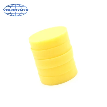

Waxing Sponge Wax Pad 5pcs 10.3cm Diameter Yellow Foam Applicator for Car Cleaning Auto Care Detailing Washing