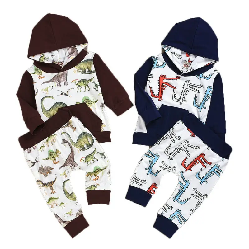 Коллекция года, весенне-осенняя одежда для малышей хлопковый топ с капюшоном и карманами для маленьких мальчиков и девочек, комплект с длинными штанами, толстовка с брюками, От 0 до 3 лет