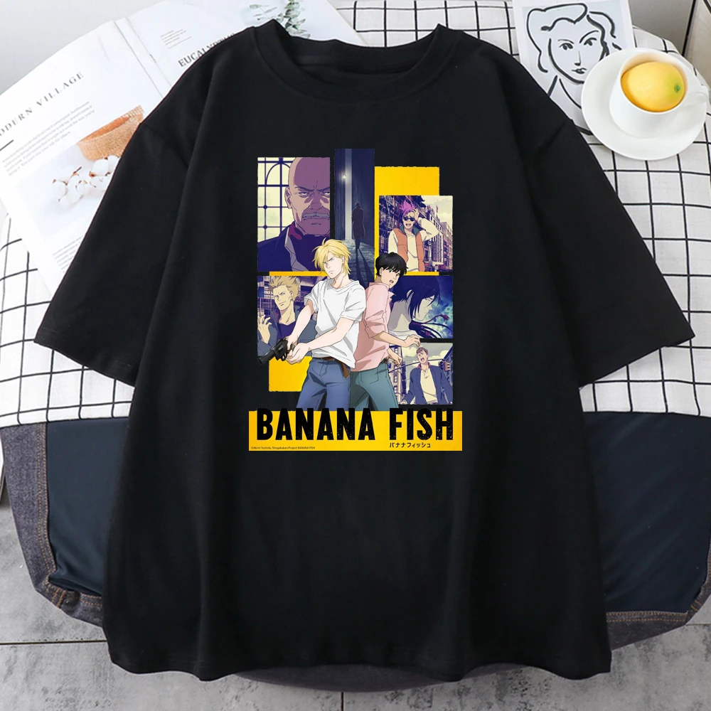 Banana Fish Ash Lynx Anime Printed Woman T Shirt 2021 Summer Tee Shirt Harajuku Cotton T Shirts Hip Hop Loose Women New T-ShirtsBanana Fish Ash Lynx Anime Printed Woman T Shirt 2021 Summer Tee Shirt Harajuku Cotton T Shirts Hip Hop Loose Women New T-Shirts cheap graphic tees Tees