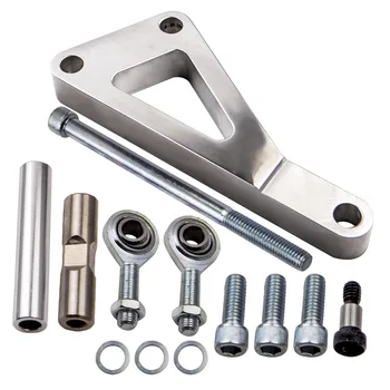 

Passenger Side Polished Aluminum Alternator Bracket Kit for Chevy SBC 350 LWP